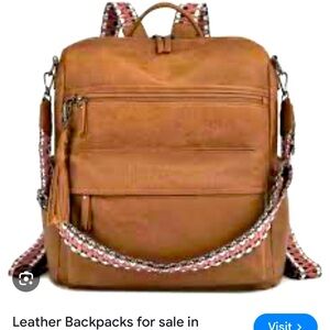 TVCDFG Leather Backpack Purse for Women Fashion Multipurpose Design Convertible